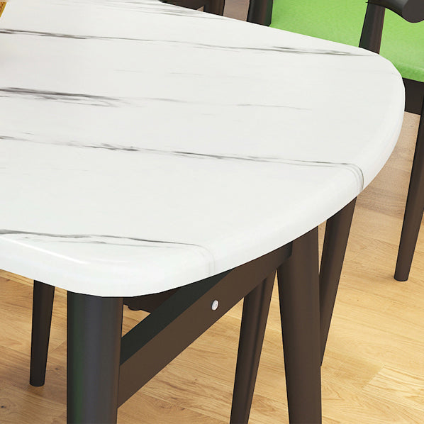 Standard Wood Top Dining Room Set with 4 Black Wood Legs Base for Dining Furniture Clearhalo 'Dining Room Sets' 'Dining Tables & Seating' 'dining_room_set' 'furn' 'furn_dining_room_set' 'Furniture' 'furniture_dining_room_set' 'Kitchen & Dining Furniture' 'kitchen&dining_furn' 'kitchen' 3474791