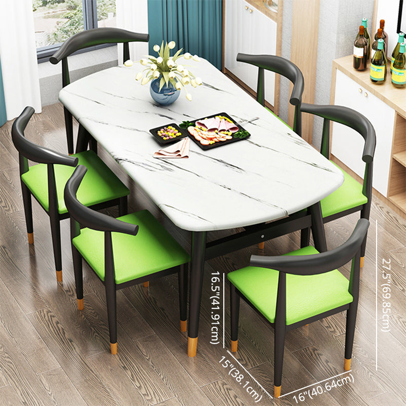 Standard Wood Top Dining Room Set with 4 Black Wood Legs Base for Dining Furniture Clearhalo 'Dining Room Sets' 'Dining Tables & Seating' 'dining_room_set' 'furn' 'furn_dining_room_set' 'Furniture' 'furniture_dining_room_set' 'Kitchen & Dining Furniture' 'kitchen&dining_furn' 'kitchen' 3474796