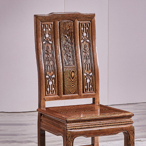 Traditional Style Solid Wood Dining Set with Fixed Rectangle Shape Table and 4 Legs Base Clearhalo 'Dining Room Sets' 'Dining Tables & Seating' 'dining_room_set' 'furn' 'furn_dining_room_set' 'Furniture' 'furniture_dining_room_set' 'Kitchen & Dining Furniture' 'kitchen&dining_furn' 'kitchen' 3474818