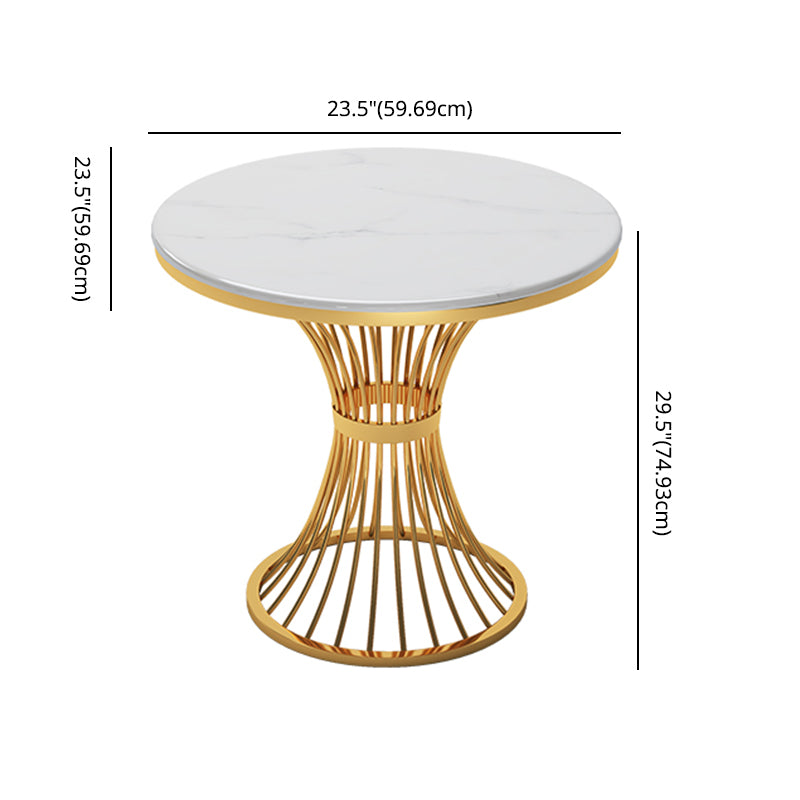 Scandinavian Sintered Stone Dining Sets with Round Table and Metal Base Dining Furniture Set Clearhalo 'Dining Room Sets' 'Dining Tables & Seating' 'dining_room_set' 'furn' 'furn_dining_room_set' 'Furniture' 'furniture_dining_room_set' 'Kitchen & Dining Furniture' 'kitchen&dining_furn' 'kitchen' 3474832