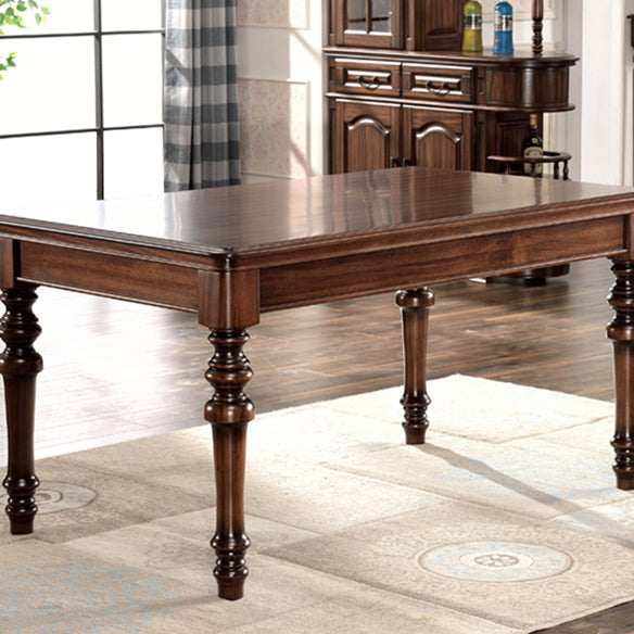 Traditional Style Solid Wood Dining Set with Rectangle Shape Table Table and 4 Legs Base Clearhalo 'Dining Room Sets' 'Dining Tables & Seating' 'dining_room_set' 'furn' 'furn_dining_room_set' 'Furniture' 'furniture_dining_room_set' 'Kitchen & Dining Furniture' 'kitchen&dining_furn' 'kitchen' 3474919