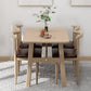 Modern Wood Top Rectangle Shape Dining Furniture 4 Wood Legs Table for Dining Room Furniture Clearhalo 'Dining Room Sets' 'Dining Tables & Seating' 'dining_room_set' 'furn' 'furn_dining_room_set' 'Furniture' 'furniture_dining_room_set' 'Kitchen & Dining Furniture' 'kitchen&dining_furn' 'kitchen' 3474922