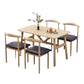 Modern Wood Top Rectangle Shape Dining Furniture 4 Wood Legs Table for Dining Room Furniture Clearhalo 'Dining Room Sets' 'Dining Tables & Seating' 'dining_room_set' 'furn' 'furn_dining_room_set' 'Furniture' 'furniture_dining_room_set' 'Kitchen & Dining Furniture' 'kitchen&dining_furn' 'kitchen' 3474924