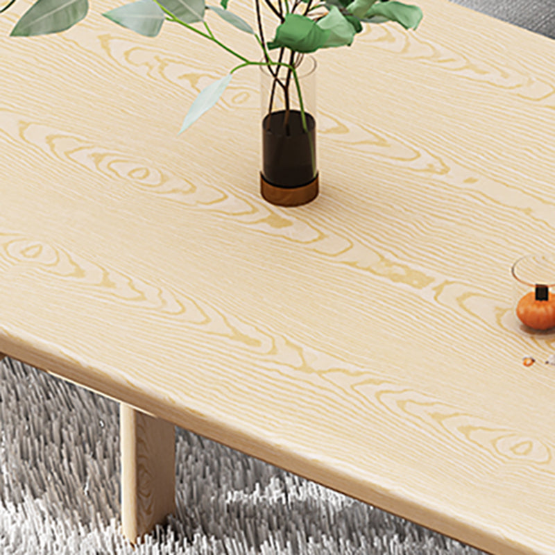 Modern Wood Top Rectangle Shape Dining Furniture 4 Wood Legs Table for Dining Room Furniture Clearhalo 'Dining Room Sets' 'Dining Tables & Seating' 'dining_room_set' 'furn' 'furn_dining_room_set' 'Furniture' 'furniture_dining_room_set' 'Kitchen & Dining Furniture' 'kitchen&dining_furn' 'kitchen' 3474925