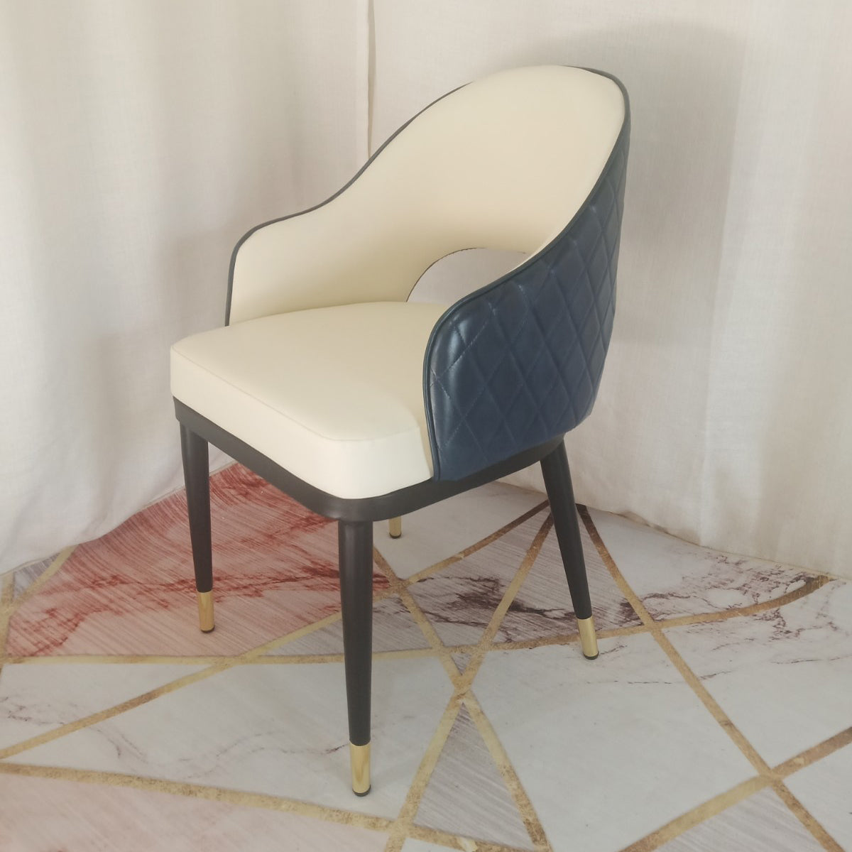 Glam Style Sintered Stone Black Dining Room Set with Round Table Formal Dining Table Furniture Clearhalo 'Dining Room Sets' 'Dining Tables & Seating' 'dining_room_set' 'furn' 'furn_dining_room_set' 'Furniture' 'furniture_dining_room_set' 'Kitchen & Dining Furniture' 'kitchen&dining_furn' 'kitchen' 3474950