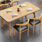 Modern Wood Rectangle Shape Dining Furniture 4 Wood Legs Table Formal for Dining Room Furniture Clearhalo 'Dining Room Sets' 'Dining Tables & Seating' 'dining_room_set' 'furn' 'furn_dining_room_set' 'Furniture' 'furniture_dining_room_set' 'Kitchen & Dining Furniture' 'kitchen&dining_furn' 'kitchen' 3474983