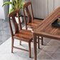Traditional Style Solid Wood Dining Set with Walnut Table and 4 Legs Base for Home Use Clearhalo 'Dining Room Sets' 'Dining Tables & Seating' 'dining_room_set' 'furn' 'furn_dining_room_set' 'Furniture' 'furniture_dining_room_set' 'Kitchen & Dining Furniture' 'kitchen&dining_furn' 'kitchen' 3474996