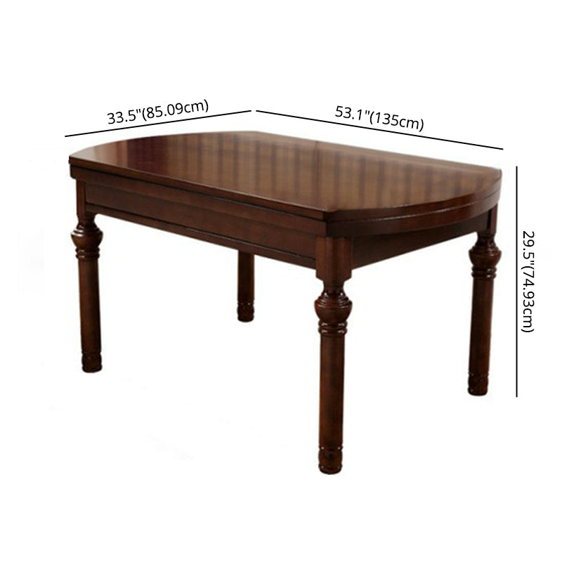 Traditional Solid Wood Dining Room Set with Rectangle Table Dining Table Furniture Clearhalo 'Dining Room Sets' 'Dining Tables & Seating' 'dining_room_set' 'furn' 'furn_dining_room_set' 'Furniture' 'furniture_dining_room_set' 'Kitchen & Dining Furniture' 'kitchen&dining_furn' 'kitchen' 3475013
