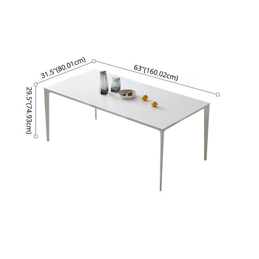 Dining Set Contemporary with Sintered Stone Dining Table and Upholstered Chairs Clearhalo 'Dining Room Sets' 'Dining Tables & Seating' 'dining_room_set' 'furn' 'furn_dining_room_set' 'Furniture' 'furniture_dining_room_set' 'Kitchen & Dining Furniture' 'kitchen&dining_furn' 'kitchen' 3475066