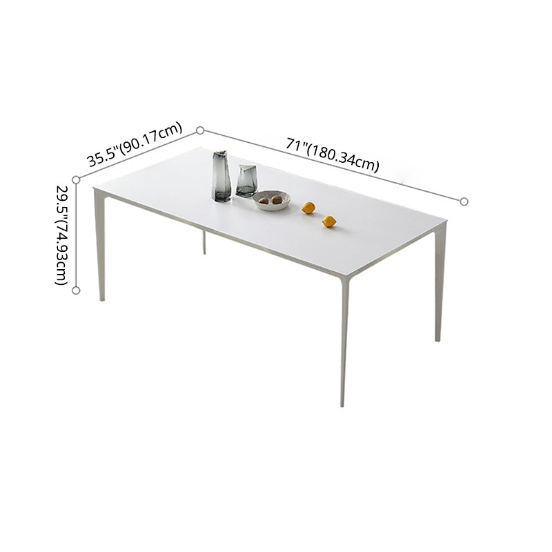 Dining Set Contemporary with Sintered Stone Dining Table and Upholstered Chairs Clearhalo 'Dining Room Sets' 'Dining Tables & Seating' 'dining_room_set' 'furn' 'furn_dining_room_set' 'Furniture' 'furniture_dining_room_set' 'Kitchen & Dining Furniture' 'kitchen&dining_furn' 'kitchen' 3475067