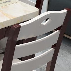 Modern Style Marble Dining Table Set Rectangular Dining Table with Solid Wood Base Clearhalo 'Dining Room Sets' 'Dining Tables & Seating' 'dining_room_set' 'furn' 'furn_dining_room_set' 'Furniture' 'furniture_dining_room_set' 'Kitchen & Dining Furniture' 'kitchen&dining_furn' 'kitchen' 3475106