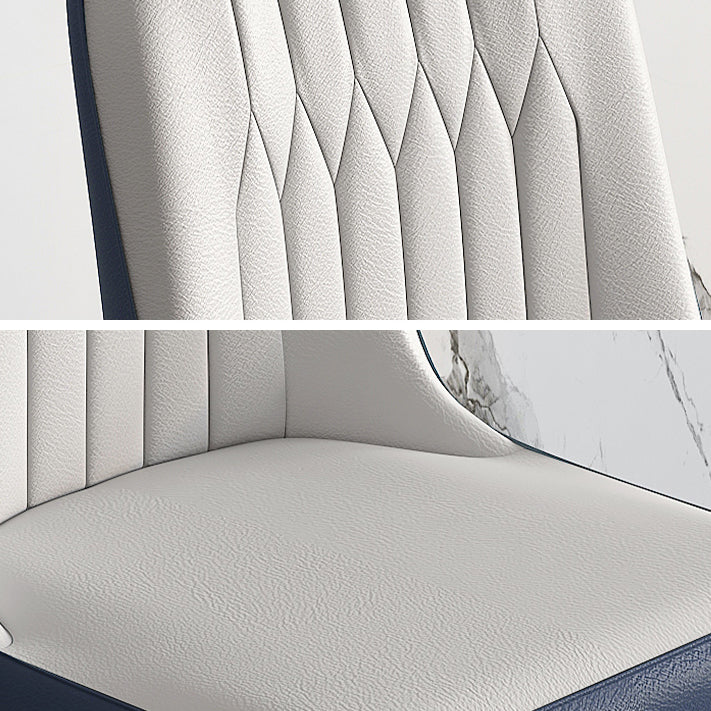 Minimalist White Standard Dining Set Sintered Stone Rectangle Dining Set with 4 Legs Base Clearhalo 'Dining Room Sets' 'Dining Tables & Seating' 'dining_room_set' 'furn' 'furn_dining_room_set' 'Furniture' 'furniture_dining_room_set' 'Kitchen & Dining Furniture' 'kitchen&dining_furn' 'kitchen' 3475151