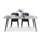 Modern Gray Standard Dining Set Rectangle Shape Sintered Stone Dining Set with 4 Legs Table Clearhalo 'Dining Room Sets' 'Dining Tables & Seating' 'dining_room_set' 'furn' 'furn_dining_room_set' 'Furniture' 'furniture_dining_room_set' 'Kitchen & Dining Furniture' 'kitchen&dining_furn' 'kitchen' 3475165