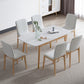 Modern Sintered Stone Top Standard Dining Set Rectangle White Dining Set for Kitchen 7 Piece Set Clearhalo 'Dining Room Sets' 'Dining Tables & Seating' 'dining_room_set' 'furn' 'furn_dining_room_set' 'Furniture' 'furniture_dining_room_set' 'Kitchen & Dining Furniture' 'kitchen&dining_furn' 'kitchen' 3475199