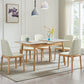 Minimalist Rectangle Shape White Dining Set Sintered Stone Standard Dining Set for Kitchen Clearhalo 'Dining Room Sets' 'Dining Tables & Seating' 'dining_room_set' 'furn' 'furn_dining_room_set' 'Furniture' 'furniture_dining_room_set' 'Kitchen & Dining Furniture' 'kitchen&dining_furn' 'kitchen' 3475214