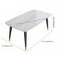 Minimalist Style Traditional Height Sintered Stone Dining Table Rectangle Dining Room Set For Home Clearhalo 'Dining Room Sets' 'Dining Tables & Seating' 'dining_room_set' 'furn' 'furn_dining_room_set' 'Furniture' 'furniture_dining_room_set' 'Kitchen & Dining Furniture' 'kitchen&dining_furn' 'kitchen' 3475237