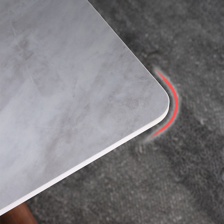 Minimalist Traditional Height Sintered Stone Dining Table Rectangle Dining Set For Home Clearhalo 'Dining Room Sets' 'Dining Tables & Seating' 'dining_room_set' 'furn' 'furn_dining_room_set' 'Furniture' 'furniture_dining_room_set' 'Kitchen & Dining Furniture' 'kitchen&dining_furn' 'kitchen' 3475245