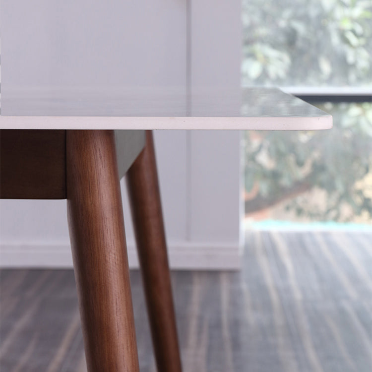 Minimalist Traditional Height Sintered Stone Dining Table Rectangle Dining Set For Home Clearhalo 'Dining Room Sets' 'Dining Tables & Seating' 'dining_room_set' 'furn' 'furn_dining_room_set' 'Furniture' 'furniture_dining_room_set' 'Kitchen & Dining Furniture' 'kitchen&dining_furn' 'kitchen' 3475247