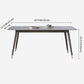 Minimalist Traditional Height Sintered Stone Dining Table Rectangle Dining Set For Home Clearhalo 'Dining Room Sets' 'Dining Tables & Seating' 'dining_room_set' 'furn' 'furn_dining_room_set' 'Furniture' 'furniture_dining_room_set' 'Kitchen & Dining Furniture' 'kitchen&dining_furn' 'kitchen' 3475250