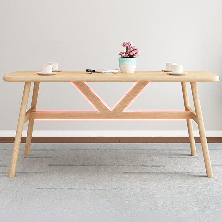 Modern Kitchen Wooden Top Furniture of Standard Height Formal Dining Room Table Set Clearhalo 'Dining Room Sets' 'Dining Tables & Seating' 'dining_room_set' 'furn' 'furn_dining_room_set' 'Furniture' 'furniture_dining_room_set' 'Kitchen & Dining Furniture' 'kitchen&dining_furn' 'kitchen' 3475256