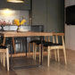Standard Solid Wood Top Dining Set with 2 Black Metallic Legs for Dining Room Furniture Clearhalo 'Dining Room Sets' 'Dining Tables & Seating' 'dining_room_set' 'furn' 'furn_dining_room_set' 'Furniture' 'furniture_dining_room_set' 'Kitchen & Dining Furniture' 'kitchen&dining_furn' 'kitchen' 3475269