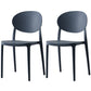 Nordic Plastic Open Back Dining Side Chair 33"H Acrylic Dining Chair for Restaurant Gray Blue 2 Piece Set Clearhalo ' kitchen&dining_furn' 'Dining Chairs' 'Dining Tables & Seating' 'dining_chair' 'furn' 'furn_dining_chair' 'Furniture' 'furniture_dining_chair' 'Kitchen & Dining Furniture' 'kitchen' 3475355