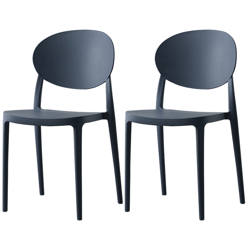 Nordic Plastic Open Back Dining Side Chair 33"H Acrylic Dining Chair for Restaurant Gray Blue 2 Piece Set Clearhalo ' kitchen&dining_furn' 'Dining Chairs' 'Dining Tables & Seating' 'dining_chair' 'furn' 'furn_dining_chair' 'Furniture' 'furniture_dining_chair' 'Kitchen & Dining Furniture' 'kitchen' 3475355