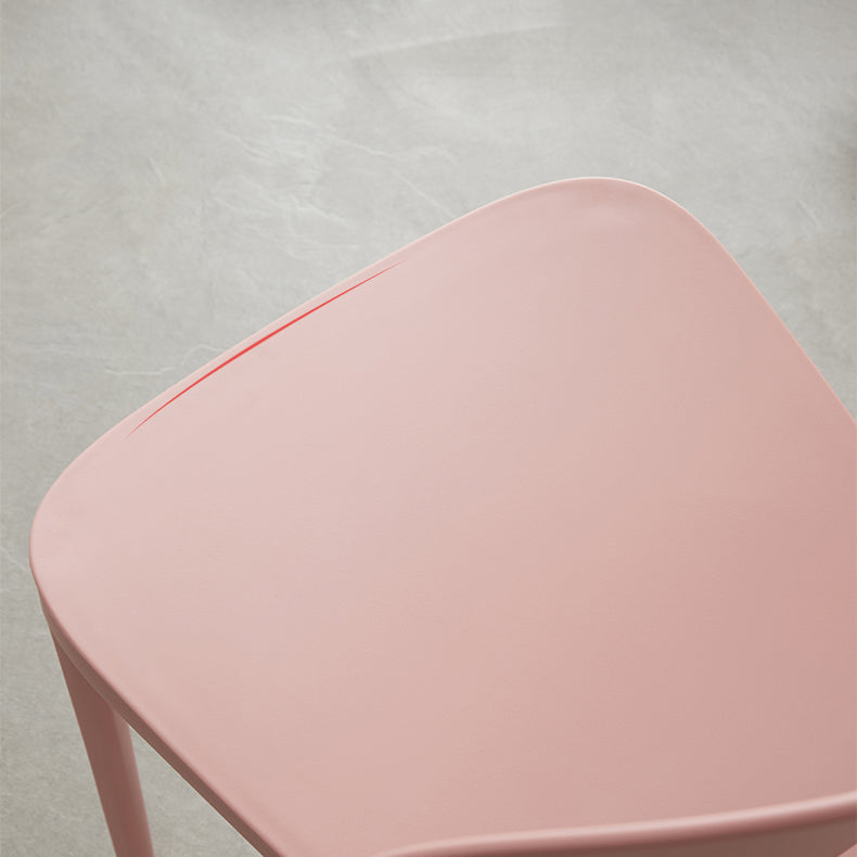 Nordic Plastic Open Back Dining Side Chair 33"H Acrylic Dining Chair for Restaurant Clearhalo ' kitchen&dining_furn' 'Dining Chairs' 'Dining Tables & Seating' 'dining_chair' 'furn' 'furn_dining_chair' 'Furniture' 'furniture_dining_chair' 'Kitchen & Dining Furniture' 'kitchen' 3475365