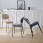 Nordic Plastic Open Back Dining Side Chair 33"H Acrylic Dining Chair for Restaurant Clearhalo ' kitchen&dining_furn' 'Dining Chairs' 'Dining Tables & Seating' 'dining_chair' 'furn' 'furn_dining_chair' 'Furniture' 'furniture_dining_chair' 'Kitchen & Dining Furniture' 'kitchen' 3475369