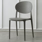 Nordic Plastic Open Back Dining Side Chair 33"H Acrylic Dining Chair for Restaurant Grey 1 Piece Clearhalo ' kitchen&dining_furn' 'Dining Chairs' 'Dining Tables & Seating' 'dining_chair' 'furn' 'furn_dining_chair' 'Furniture' 'furniture_dining_chair' 'Kitchen & Dining Furniture' 'kitchen' 3475371
