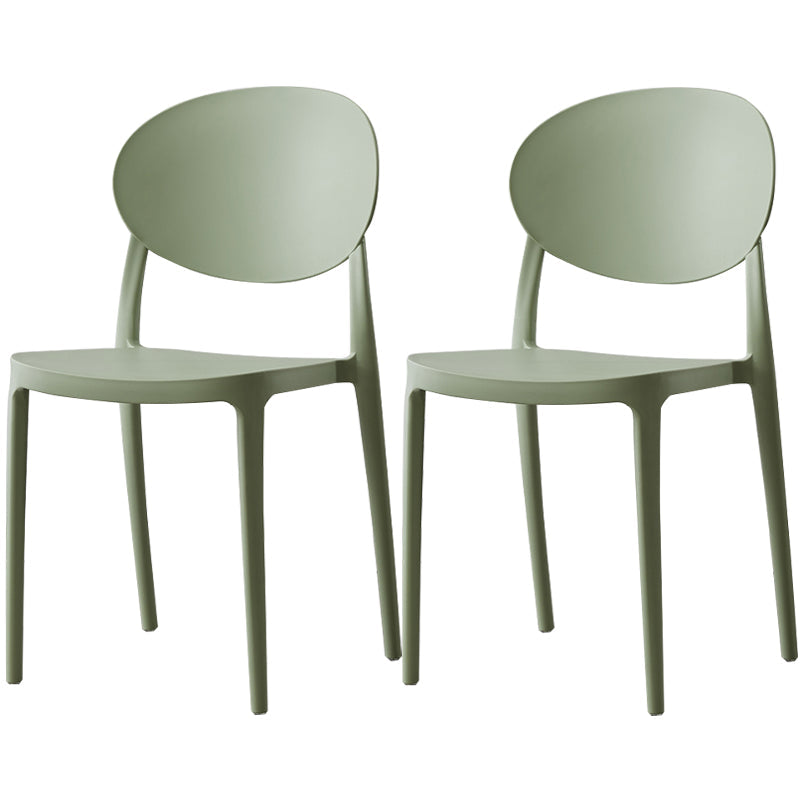 Nordic Plastic Open Back Dining Side Chair 33"H Acrylic Dining Chair for Restaurant Green 2 Piece Set Clearhalo ' kitchen&dining_furn' 'Dining Chairs' 'Dining Tables & Seating' 'dining_chair' 'furn' 'furn_dining_chair' 'Furniture' 'furniture_dining_chair' 'Kitchen & Dining Furniture' 'kitchen' 3475376