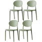 Nordic Plastic Open Back Dining Side Chair 33"H Acrylic Dining Chair for Restaurant Green 4 Piece Set Clearhalo ' kitchen&dining_furn' 'Dining Chairs' 'Dining Tables & Seating' 'dining_chair' 'furn' 'furn_dining_chair' 'Furniture' 'furniture_dining_chair' 'Kitchen & Dining Furniture' 'kitchen' 3475377