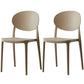 Nordic Plastic Open Back Dining Side Chair 33"H Acrylic Dining Chair for Restaurant Camel 2 Piece Set Clearhalo ' kitchen&dining_furn' 'Dining Chairs' 'Dining Tables & Seating' 'dining_chair' 'furn' 'furn_dining_chair' 'Furniture' 'furniture_dining_chair' 'Kitchen & Dining Furniture' 'kitchen' 3475379