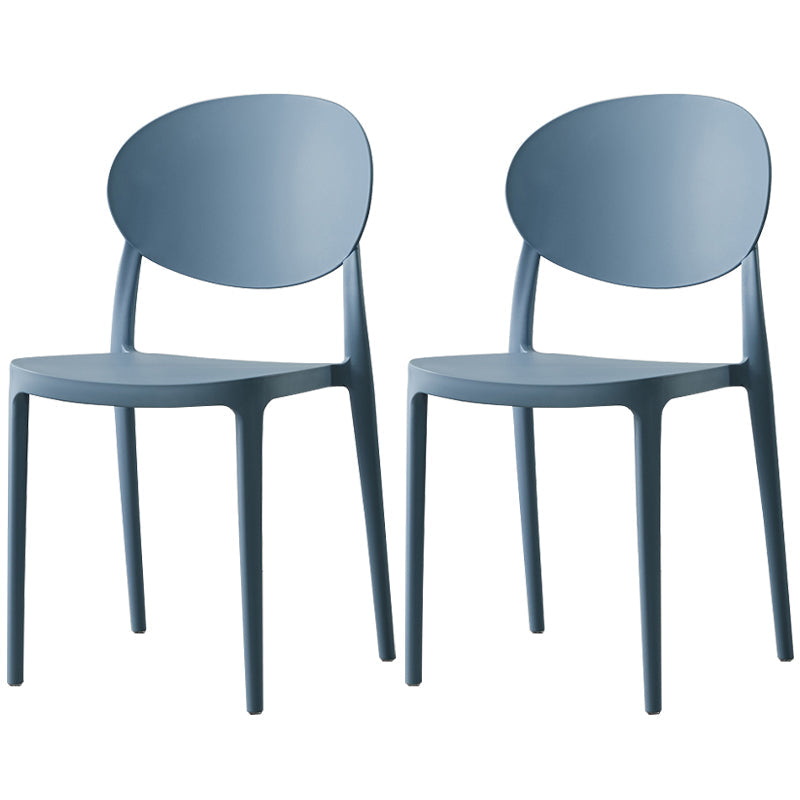 Nordic Plastic Open Back Dining Side Chair 33"H Acrylic Dining Chair for Restaurant Blue 2 Piece Set Clearhalo ' kitchen&dining_furn' 'Dining Chairs' 'Dining Tables & Seating' 'dining_chair' 'furn' 'furn_dining_chair' 'Furniture' 'furniture_dining_chair' 'Kitchen & Dining Furniture' 'kitchen' 3475388