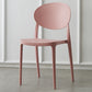 Nordic Plastic Open Back Dining Side Chair 33"H Acrylic Dining Chair for Restaurant Pink 1 Piece Clearhalo ' kitchen&dining_furn' 'Dining Chairs' 'Dining Tables & Seating' 'dining_chair' 'furn' 'furn_dining_chair' 'Furniture' 'furniture_dining_chair' 'Kitchen & Dining Furniture' 'kitchen' 3475393