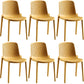 Home Contemporary Side Chair Solid Back Plastic Stackable Dining Room Chair Yellow 6 Piece Set Clearhalo ' kitchen&dining_furn' 'Dining Chairs' 'Dining Tables & Seating' 'dining_chair' 'furn' 'furn_dining_chair' 'Furniture' 'furniture_dining_chair' 'Kitchen & Dining Furniture' 'kitchen' 3482742