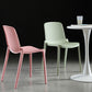 Home Contemporary Side Chair Solid Back Plastic Stackable Dining Room Chair Clearhalo ' kitchen&dining_furn' 'Dining Chairs' 'Dining Tables & Seating' 'dining_chair' 'furn' 'furn_dining_chair' 'Furniture' 'furniture_dining_chair' 'Kitchen & Dining Furniture' 'kitchen' 3482748