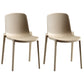 Home Contemporary Side Chair Solid Back Plastic Stackable Dining Room Chair Camel 2 Piece Set Clearhalo ' kitchen&dining_furn' 'Dining Chairs' 'Dining Tables & Seating' 'dining_chair' 'furn' 'furn_dining_chair' 'Furniture' 'furniture_dining_chair' 'Kitchen & Dining Furniture' 'kitchen' 3482759
