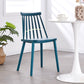 Scandinavian Plastic Chair 30"H Slat Back Side Chair Bedroom Dining Chair Clearhalo ' kitchen&dining_furn' 'Dining Chairs' 'Dining Tables & Seating' 'dining_chair' 'furn' 'furn_dining_chair' 'Furniture' 'furniture_dining_chair' 'Kitchen & Dining Furniture' 'kitchen' 3482762