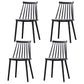Scandinavian Plastic Chair 30"H Slat Back Side Chair Bedroom Dining Chair Black 4 Piece Set Clearhalo ' kitchen&dining_furn' 'Dining Chairs' 'Dining Tables & Seating' 'dining_chair' 'furn' 'furn_dining_chair' 'Furniture' 'furniture_dining_chair' 'Kitchen & Dining Furniture' 'kitchen' 3482773