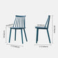 Scandinavian Plastic Chair 30"H Slat Back Side Chair Bedroom Dining Chair Clearhalo ' kitchen&dining_furn' 'Dining Chairs' 'Dining Tables & Seating' 'dining_chair' 'furn' 'furn_dining_chair' 'Furniture' 'furniture_dining_chair' 'Kitchen & Dining Furniture' 'kitchen' 3482776