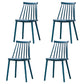 Scandinavian Plastic Chair 30"H Slat Back Side Chair Bedroom Dining Chair Peacock Blue 4 Piece Set Clearhalo ' kitchen&dining_furn' 'Dining Chairs' 'Dining Tables & Seating' 'dining_chair' 'furn' 'furn_dining_chair' 'Furniture' 'furniture_dining_chair' 'Kitchen & Dining Furniture' 'kitchen' 3482778