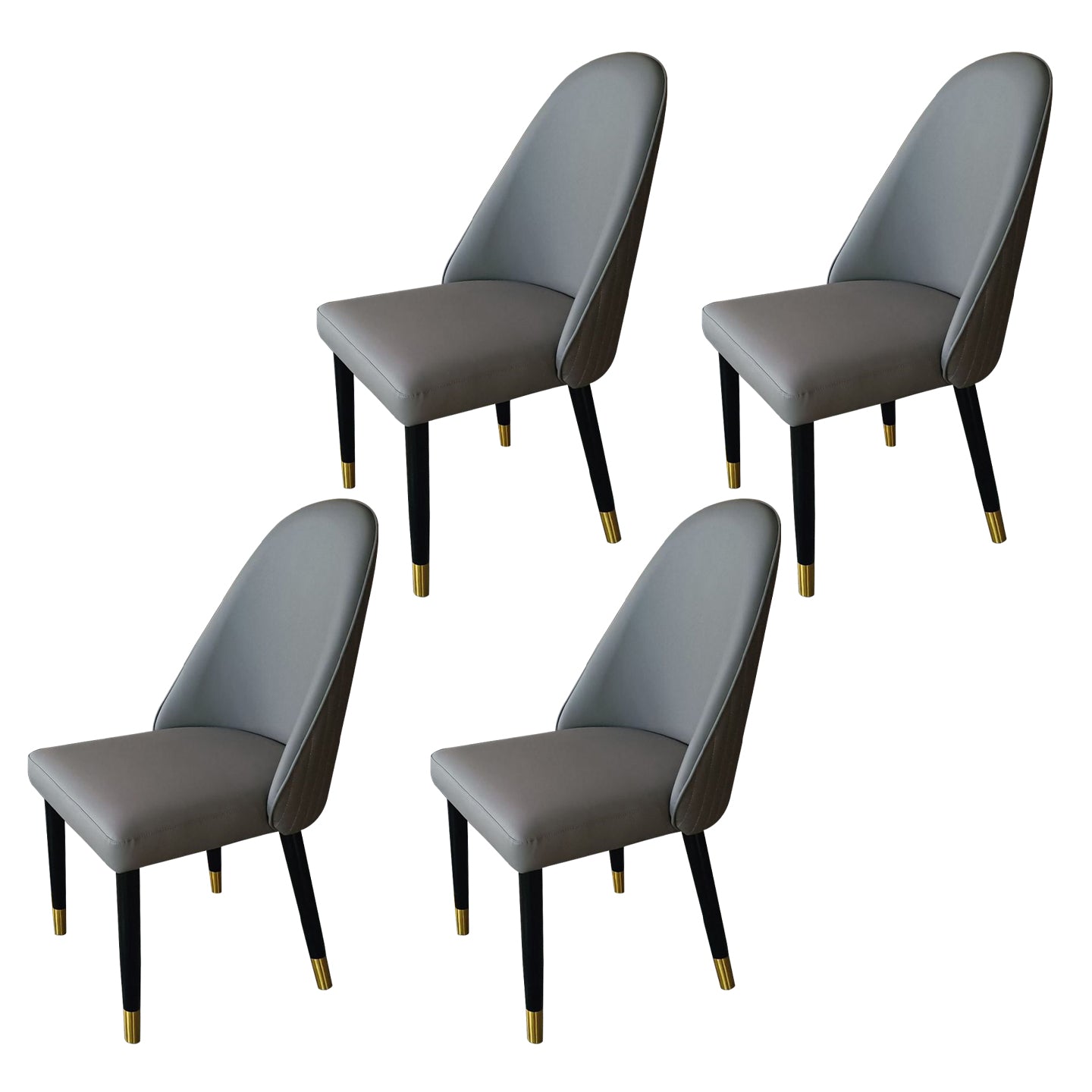 Nordic Style Sponge Dining Chair Upholstered Side Chairs for Restaurant Light Gray 4 Piece Set Clearhalo ' kitchen&dining_furn' 'Dining Chairs' 'Dining Tables & Seating' 'dining_chair' 'furn' 'furn_dining_chair' 'Furniture' 'furniture_dining_chair' 'Kitchen & Dining Furniture' 'kitchen' 3482792