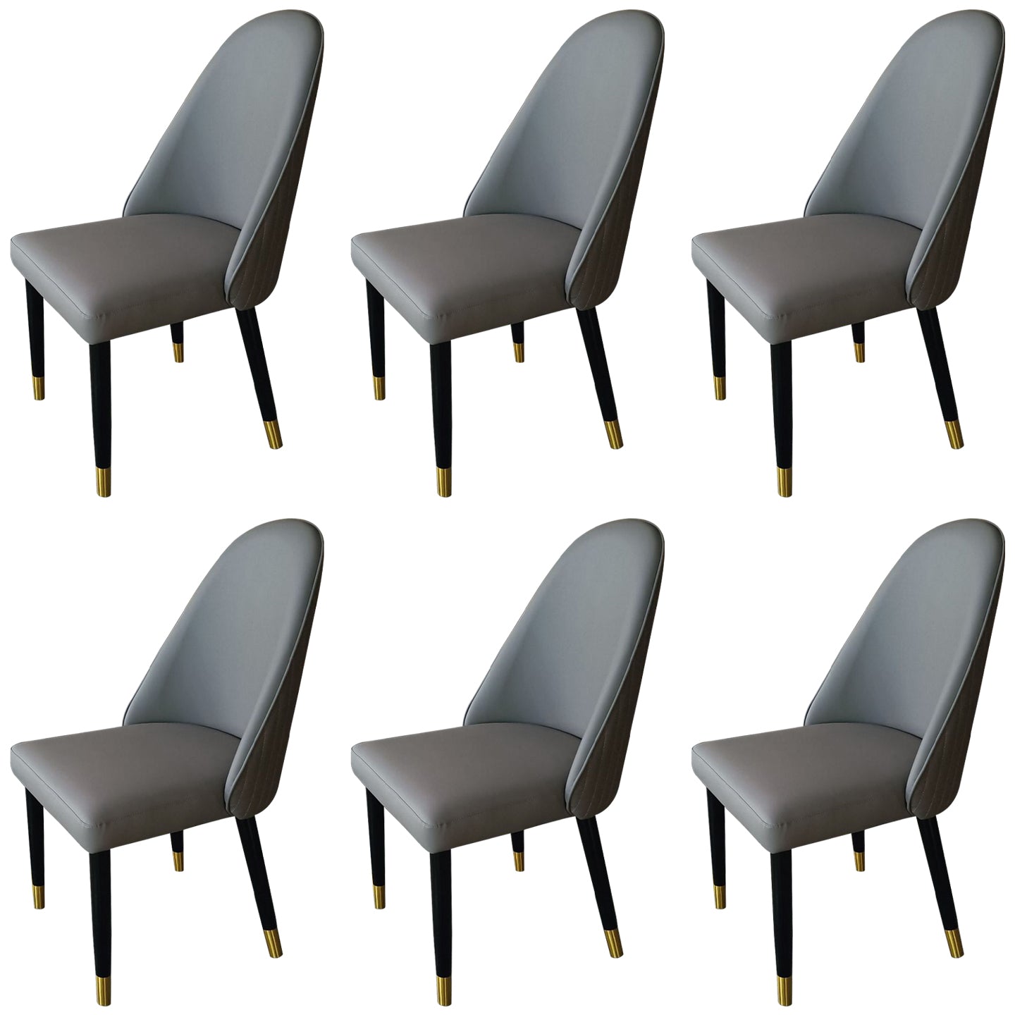Nordic Style Sponge Dining Chair Upholstered Side Chairs for Restaurant Light Gray 6 Piece Set Clearhalo ' kitchen&dining_furn' 'Dining Chairs' 'Dining Tables & Seating' 'dining_chair' 'furn' 'furn_dining_chair' 'Furniture' 'furniture_dining_chair' 'Kitchen & Dining Furniture' 'kitchen' 3482794