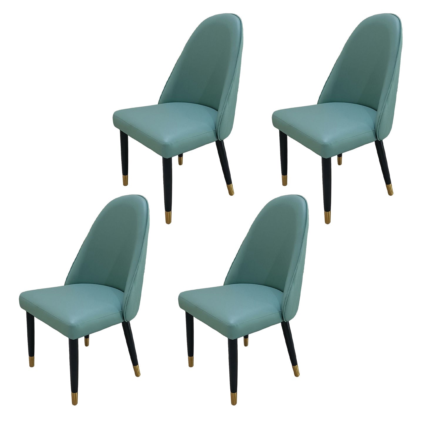 Nordic Style Sponge Dining Chair Upholstered Side Chairs for Restaurant Light Green 4 Piece Set Clearhalo ' kitchen&dining_furn' 'Dining Chairs' 'Dining Tables & Seating' 'dining_chair' 'furn' 'furn_dining_chair' 'Furniture' 'furniture_dining_chair' 'Kitchen & Dining Furniture' 'kitchen' 3482798