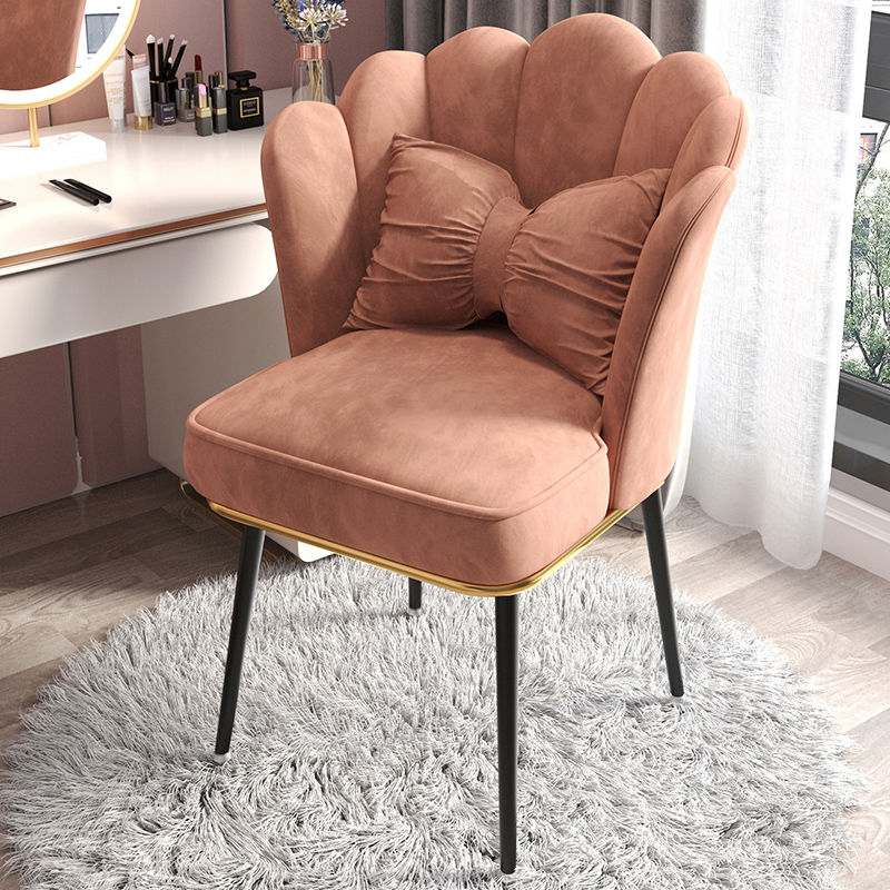 Glam Dining Room Chair 21'' Wide Solid Back Chair with 4 Metal Legs for Home Cameo Brown 1 Piece Black Clearhalo ' kitchen&dining_furn' 'Dining Chairs' 'Dining Tables & Seating' 'dining_chair' 'furn' 'furn_dining_chair' 'Furniture' 'furniture_dining_chair' 'Kitchen & Dining Furniture' 'kitchen' 3482850