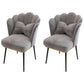 Glam Dining Room Chair 21'' Wide Solid Back Chair with 4 Metal Legs for Home Grey 2 Piece Set Black Clearhalo ' kitchen&dining_furn' 'Dining Chairs' 'Dining Tables & Seating' 'dining_chair' 'furn' 'furn_dining_chair' 'Furniture' 'furniture_dining_chair' 'Kitchen & Dining Furniture' 'kitchen' 3482857