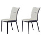 Metal Scandinavian Home Side Chair Solid Back 17.7'' Wide Dining Chair with Black Legs Light Gray 2 Piece Set Clearhalo ' kitchen&dining_furn' 'Dining Chairs' 'Dining Tables & Seating' 'dining_chair' 'furn' 'furn_dining_chair' 'Furniture' 'furniture_dining_chair' 'Kitchen & Dining Furniture' 'kitchen' 3482881