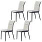 Metal Scandinavian Home Side Chair Solid Back 17.7'' Wide Dining Chair with Black Legs Light Gray 4 Piece Set Clearhalo ' kitchen&dining_furn' 'Dining Chairs' 'Dining Tables & Seating' 'dining_chair' 'furn' 'furn_dining_chair' 'Furniture' 'furniture_dining_chair' 'Kitchen & Dining Furniture' 'kitchen' 3482882