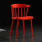 Contemporary Style Windsor Back Side Chair Plastic Dining Chair for Home Red 1 Piece Clearhalo ' kitchen&dining_furn' 'Dining Chairs' 'Dining Tables & Seating' 'dining_chair' 'furn' 'furn_dining_chair' 'Furniture' 'furniture_dining_chair' 'Kitchen & Dining Furniture' 'kitchen' 3482942